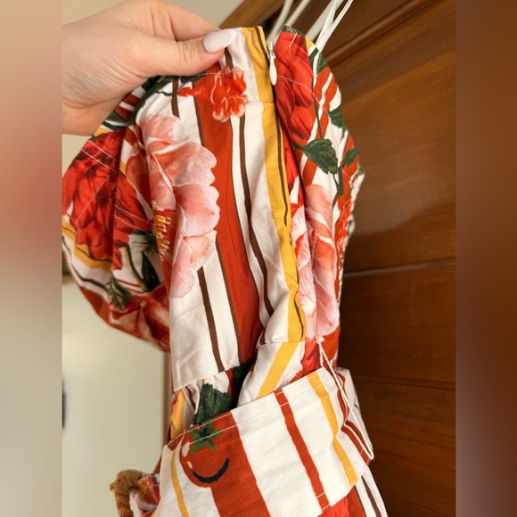 NWOT Maeve by Anthropologie Strapless Belted A-Line Midi Dress - Picture 4 of 8